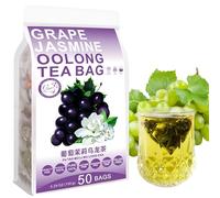 Plant Gift Infusion Oolong Raisin Jasmin 葡萄茉莉乌龙茶, Sachets 150g/5.29oz | Naturel. Sans additifs. (3g*50bags) Oolong avec raisin et jasmin, arôme floral et fruité. Also:Grape Jasmine Oolong Tea Bag