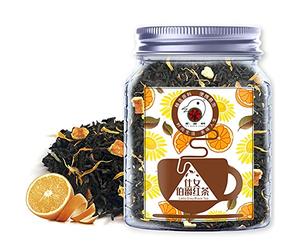 Plant Gift Lady Grey Black Tea, Ceylon Noir Thé, Peel Orange, Chrysanthème Fruit, Thé Chaud et glacé, Naturel, aromatisé, Feuille lâche 50g / 1.76oz