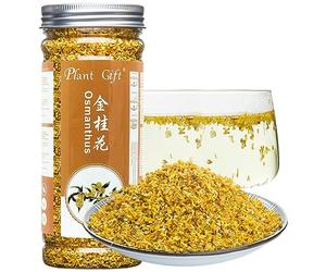 Plant Gift Organic Sweet Osmanthus Tea (Bio Thé laurel/osmanthe),Thé Gui Hua, Olive douce, thé aux fleurs Perdre du poids Soins de santé Soins de la peau Fleur chinoise 40G / 1.41oz