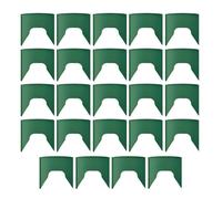 Plant Growth Rings - 24 Piece Protective Circular Edging Set, Soil and Rock Separation Design | Deep Watering Plant Guards for Garden, Balcony, Greenhouse, Vegetable, Flower Growing