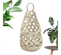 Plant Hanger - Boho Woven Decorative Cotton, Small Macrame Holder with Design, Rope Frame with Durable Build, Hanger Styling Compact Feature, Home Supplies for Flower Pot, Indoor, Bedroom, Li