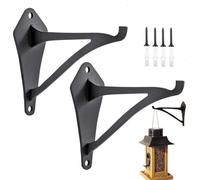 Plant Hangers, Planter Brackets, 6.38x3.94in Wall Hooks, Decorative Design, Hangable Set for Outdoor Display, Bird Feeders, Wind Chimes, Garden Decor, Patio Walls, Balcony Use, Backyard Styling