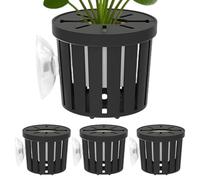 Plant Holder - Fish Tank Accessory, 4 Piece Aquarium Landscaping with Adjustable Clips, Pathos Holder with Durable Design, Aquarium Decor for Bedroom Study Room Apartment Home Holiday