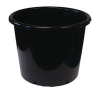 Plant It 10 Litre Pot Rond Plastique - Noir Pot Rond en Plastique Noir