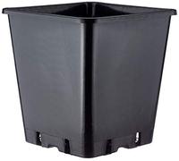 Plant it 25 cm 11 l Pot carré en Plastique - Noir
