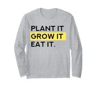 Plant It Grow It Eat It (déclaration de Jardinage) Manche Longue