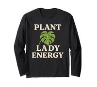 Plant Lady Energy Monstera, Leaf Houseplant Botanical Design Manche Longue