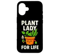 Plant Lady for Life Jardinage Humour Design Coque pour iPhone 16