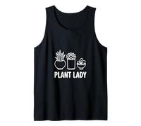 Plant Lady Succulent Line Art Plant Lover Design Graphique Débardeur