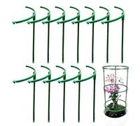 Plant Les Enjeux Et Les Soutiens | Support De Fleurs De Jardin Empilable À Moitié Ronde | Clear Orchid Sticks Acrylique Vine Support Uplers | Indoor Outdoor Plants Supplies for Tomato,