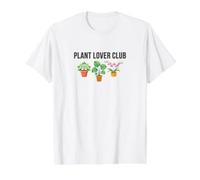Plant Lover Club Mignon Jardinage Esthétique T-Shirt Graphique avec Valeur
