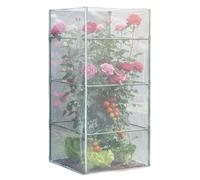 Plant Mesh Netting, Zipper Foldable Square Garden Plant Net, 24x24x59 inch Size, Plants Barrier Design, Design for Vegetables Flowers Tomatoes Blueberry Bush Potted Plants Garden Use