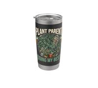 Plant Parent faisant mes meilleures plantes d'intérieur Monstera Gobelet isotherme en acier inoxydable double paroi