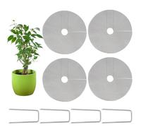 Plant Pot Cover - Cuttable Planter Mesh for Outdoor Protection | Flexible Soil Guard Sheets for Flower Pots Bonsai Orchid Tomato Garden Beds Preventing Pets Debris and for Yard Patio Growing Care