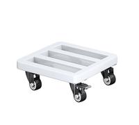 Plant Pot Stand avec roulettes - Stabilité Durable de la stabilité du Stee Le Planter Caddy | Facile à déplacer avec Une Roue et Un Bouchon rotatifs à 360 degrés | Stand de - Jardinage extérieu