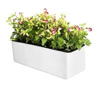 Plant Pots - ABS Hydroponic Flowerpot 49.4x16.8x17cm | Decorative Planter With Inner Pot | Indoor Outdoor Flower Plant Container For Living Room Balcony Patio Windowsill Entrance Home Gardening