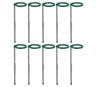 Plant Stakes - 10 pièces grimpant des Fleurs Tige | Entraîneurs de Jardin, poteaux en Acier Inoxydable avec Clip, Pointes de Support de plantess Extensibles, bâton pour Le Plan de fenêtre par Cour