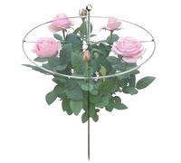Plant Stakes - Metal Round Invisible Garden Support Stand for Flowers | Rust Resistant with Plant Holder, Rings for Pots Raised Beds Patio Balcony Porch Landscape Planter Stability