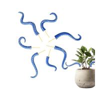 Plant Stakes, Octopus Tentacle Decor, 6.89x1.77x0.39 inches Glow-in-The-Dark Support Set, 7-Piece Climbing Stick Design, Durable Weatherproof Build, Ideal for Lawn, Yard, Halloween