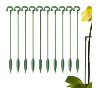Plant Support - Iron, Plant Stakes, 10 Pack, UV Treated | Flower Pot, Indoor Plants, Climbing Trellis for Small Plants, Phalaenopsis, Garden, Balcony, Patio