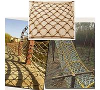 Plant Support Netting - Jute Rope Safety Climbing Net for Plants, Durable Protection Rope Net, Multiple (1Mx2M, 3.3FTx6.5FT)