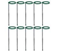 Plant Support Stakes, Indoor Stem Holder, Adjustable Plant Poles, Climbing Clip System, for Flowers Climbing Vegetables Beans Pepper Tomato Orchid Gardening Indoor Outdoor Training Support 17x28cm