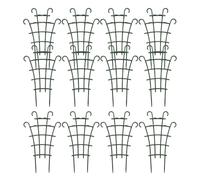 Plant Trellis Indoor - 12 Piece Small Stackable Supports, Modular Indoor Plant Stakes for Climbing Vines, Heavy Duty Weather-Resistant Resin, Stress Reliever Tool, for Rose Vegetable Tomato