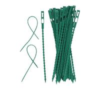 Plant Twist Ties - 50pcs Garden Ties, Reusable Flexible Binding Clips, Sturdy Trellis Attachments, Easy Adjustable Design, Secure Plant Support Accessory | Durable Multi-Purpose Gardening Tool Climbi