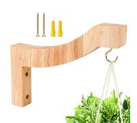 Plant Wall Hangers - Mounted Wooden Plant Hook | Brackets For Hanging planterrs | Elegant Indoor Hangers | Sturdy Planterr Hanger | Space-Saving Plants Hook For Lanterns Flower Bracket Wind Chimes