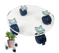 Plant Wheel Base - Base à Rouleaux de jardinière, roulettes pour Pots de Fleurs avec roulettes pour jardinières d'extérieur | Support de de 143lb avec Roues, Support de avec roulettes