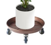 Plant with Wheels - Heavy Duty Rolling Planter Base, Metal Flower Pot Holder | Unmatched Mobility Indoor Outdoor Garden Caaddy, Plant Roller Support for Large Small Pots Home Patio Balcony Yard