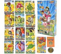 Plant Zombies Carte Animée, 240PCS Cartes à Collectionner Anime Carte Postale Édition Collector d'Honneur Coffret de Trading Card Anime Card Packs Enfants Cartes Games pour Les Amateurs D'anime Cadeau
