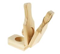 Plantain Smasher - Presseur de bananes frites en bois, 16 x 6 cm | Pour cuisine, barbecue, préparation des aliments, maison, camping, fête, buffet, salade