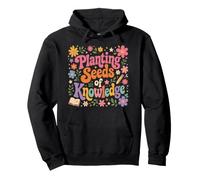 Plantation de graines de Connaissances Enseignant Floral Education Sweat à Capuche