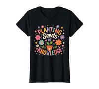 Plantation de graines de Connaissances pour Enseignant Jardinage Floral T-Shirt