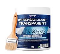 PLANTAWA Imperméabilisant Transparent 1 kg | Hydrofuge Pierre Naturelle | Étanchéité Terrasse Extérieure | Traitement Imperméabilisant Invisible pour Sols, Terrasses et Façades | Intérieur Extérieur