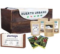 PLANTAWA Kit de Plantation pour poivrons, kit de Culture Complet pour Potager Urbain, jardinière intérieure pour Maison, kit de Culture pour Plantes Naturelles de poivrons, Bois