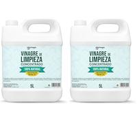 PLANTAWA Vinaigre Ménager 10º 5L | Vinaigre ménager haute concentration | Nettoyant multi-usages pour sols, cuisine, vitres, salle de bain | Format économique (Lot de 2)