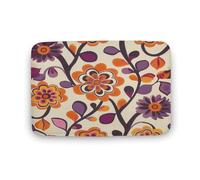 Plante À Fleurs en Toile Oranger De Jardin Tapis De Bain Doux Tapis De Douche Lavable en Machine Paillasson D'Entree pour Salon Baignoire Extérieur 40X60Cm