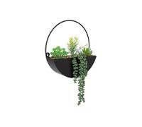 Plante à suspendre avec pot en métal - Noir