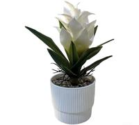 Plante ananas artificielle avec texture et forme réalistes pour décoration de table (blanc)