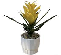 Plante ananas artificielle avec texture et forme réalistes pour décoration de table en intérieur (jaune)