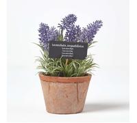 Plante aromatique artificielle en pot, Lavande