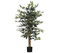 Plante artificiel ficus bania 75x75x130cm Vert