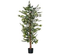 Plante artificiel ficus H.1,5 m tronc branches liane lichen pot inclus