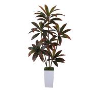 Plante artificielle avec pot Dracaena 150 cm - Plante tropicale yucca artificielle avec branches et feuilles réglables