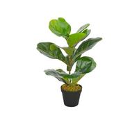 Plante Artificielle avec Pot Feuilles de Figuier Décor Floral Fleur Artificielle Décoration Salon Salle de Séjour Bureau Maison Intérieur 45 cm