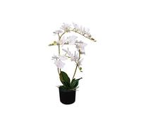 vidaXL Plante artificielle Orchidée avec pot – Décoration d'intérieur 65 cm Blanc