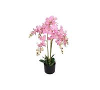 vidaXL Plante artificielle avec pot Orchidée 75 cm Rose