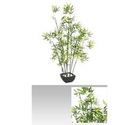 Plante Artificielle Bambou en dacron+pe+terracotta - Dim : H 122 cm --